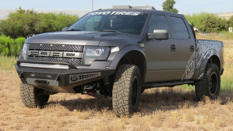 Addictive Desert Designs 10-14 Ford F-150 Raptor HoneyBadger Front Bumper w/ Winch Mount - F017275050103