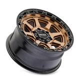 Mayhem 8306 Ridgeline 17x8.5 / 6x135 BP / -6mm Offset / 87.1mm Hub Satin Bronze/Black Lip Wheel - 8306-7836BZ