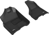 3D MAXpider 2012-2020 Dodge Ram 1500 Crew/2500/3500 Crew/Mega Kagu 1st Row Floormat - Black - L1DG02011509