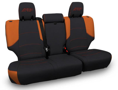 PRP 11-24 Toyota 4Runner Rear Bench Cover - 5-seat model - Black/Orange - B067-05