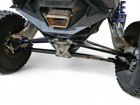 Elektric Offroad 2022+ Polaris Rzr Pro R Turbo R Billet High Clearance Radius Rods Anodized Blk - RRL610025
