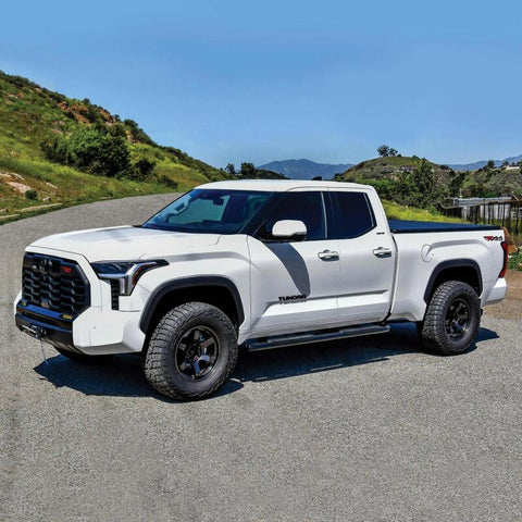Westin 2022 Toyota Tundra Double Cab PRO TRAXX 4 Oval Nerf Step Bars - Black - 21-24225
