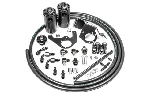 Radium Engineering 09-15 Cadillac CTS-V Dual Catch Can Kit - 20-1564-FL