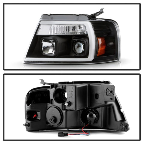 Spyder Ford F-150 04-08 High-Power LED Headlights - Black PRO-YD-FF15004PL-BK - 5088161