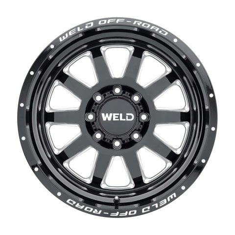 Weld Off-Road W102 20X10 Stealth 8X180 ET-18 BS4.75 Gloss Black MIL 124.3 - W10200018475