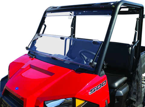 QuadBoss 17-21 Polaris Ranger 500 Windbreak Folding Windshield - 375783
