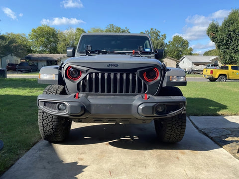 Oracle Oculus Bi-LED Projector Headlights for Jeep JL/Gladiator JT - w/ Simple Controller - 5839-504-B