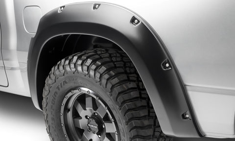 Bushwacker 19-22 Ram 1500 (Excl. Rebel/TRX) 76.3 & 67.4in Bed Pocket Style Flares 4pc Set - Black - 50924-02