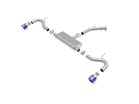 aFe Takeda 2.5in 409 SS Axle-Back Exhaust System Blue Flame 18-20 Hyundai Elantra GT L4-1.6L(t) - 49-47016-L
