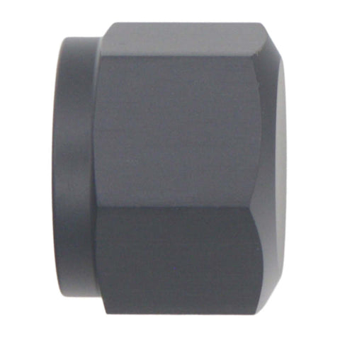 DeatschWerks 10AN Female Flare Cap - Anodized Matte Black - 6-02-0716-B