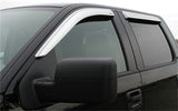 Stampede 2004-2014 Ford F-150 Extended Cab Pickup Tape-Onz Sidewind Deflector 4pc - Chrome - 6160-8