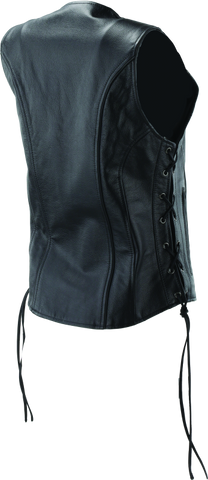 River Road Sapphire Leather Vest Black Womens - Small - 094444