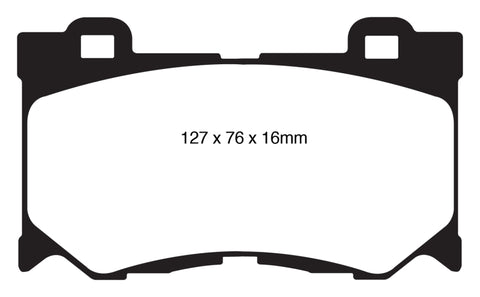 EBC 08-13 Infiniti FX50 5.0 Redstuff Front Brake Pads - DP31823C