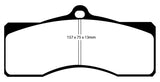 EBC 68-69 Chevrolet Camaro (1st Gen) 4.9 Yellowstuff Front Brake Pads - DP41155R