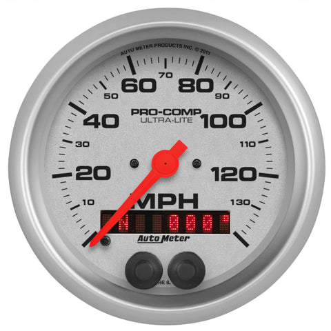 Autometer Ultra-Lite 3-3/8in 140MPH GPS Speedometer - 4480