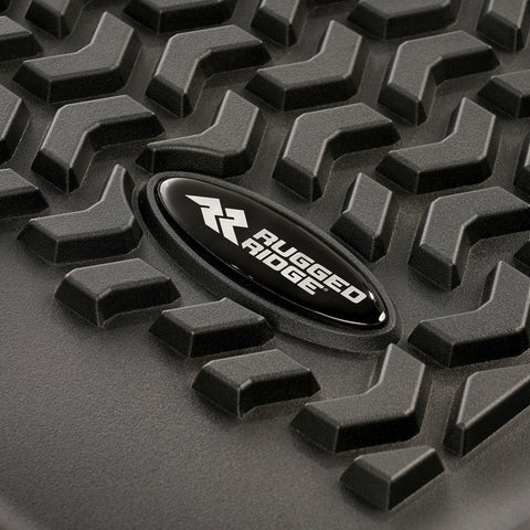 Rugged Ridge Floor Liner Rear Black 2020 Chevy Silverado Crew - 82951.17