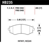 Hawk 91-96 Infiniti G20/ Nissan 240SX/ Sentra HPS Street Front Brake Pads - HB235F.665