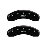 MGP 4 Caliper Covers Engraved Front & Rear MGP Black finish silver ch - 14240SMGPBK