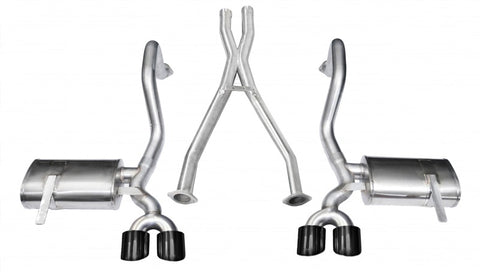 Corsa 1997-2004 Chevrolet Corvette C5 Z06 5.7L V8 Black Xtreme Cat-Back + XO Exhaust - 14962BLK