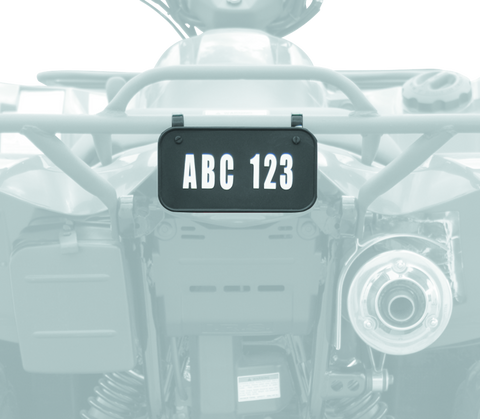 Quadboss ATV License Plate Kit - Black - 211906