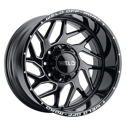 Weld Off-Road W117 20X9 Fulcrum 8X170 ET00 BS5.00 Gloss Black MIL 125.1 - W11709017500