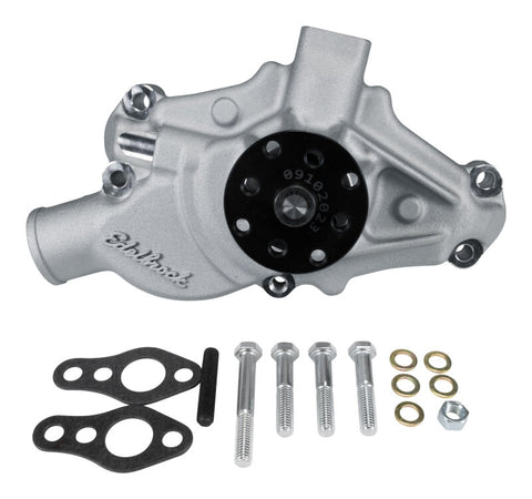 Edelbrock Water Pump for Small-Block 1971-82 Corvettes in Satin Finish (Short) - 88120