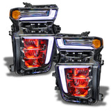 Oracle 20-21 Chevy Silverado HD 2500RGB Headlight Demon Eye Kit - w/o Controller - 1453-334
