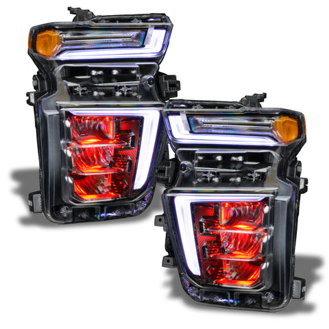 Oracle 20-21 Chevy Silverado HD 2500RGB Headlight Demon Eye Kit - w/o Controller - 1453-334