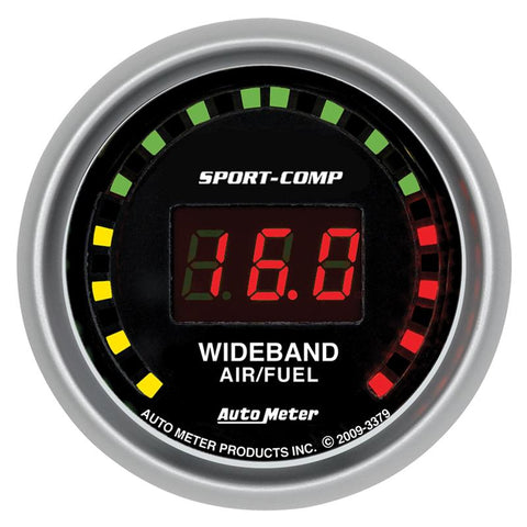 Autometer Sport-Comp 2-5/8in Wideband Air/Fuel Ratio Analog 8:1-18:1 AFR - 3579