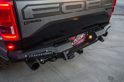 Addictive Desert Designs 17-18 Ford F-150 Raptor HoneyBadger Rear Bumper w/ 10in SR LED Mounts - R117321430103