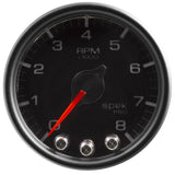 Autometer Spek-Pro Gauge Trans Temp 2 1/16in 300f Stepper Motor W/Peak & Warn Blk/Blk - P34232