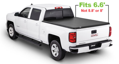 Tonno Pro 15-19 Chevy Silverado 3500 6.6ft Fleetside Hard Fold Tonneau Cover - HF-158