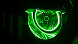 Oracle Jeep Wrangler JK 07-17 LED Waterproof Halo Kit - ColorSHIFT w/ Simple Controller - 3943-504