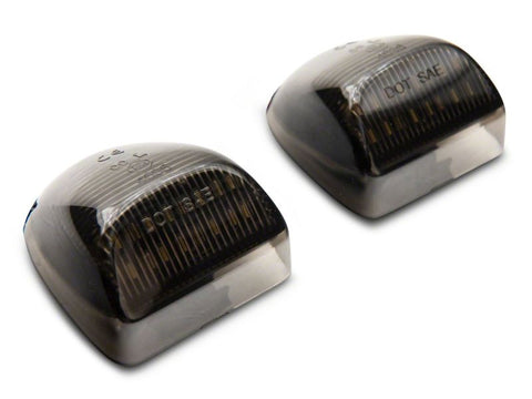 Raxiom 01-13 Chevrolet Silverado/GMC Sierra 1500 Axial Series LED License Plate Lamps- Smoked - S122507