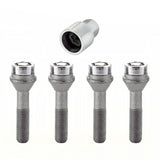 McGard Wheel Lock Bolt Set - 4pk. (Cone Seat) M12X1.5 / 17mm Hex / 49.2mm Shank Length - Chrome - 27014