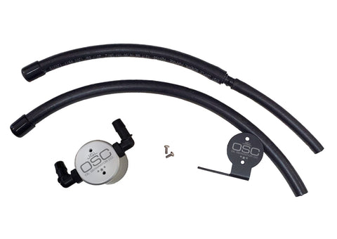 J&L 07-21 Toyota Tundra 5.7L Driver Side Oil Separator 3.0 - Clear Anodized - 3105D-C