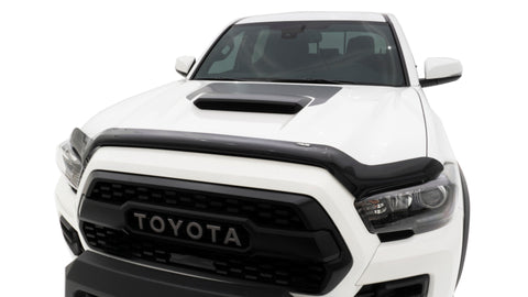 AVS 16-18 Toyota Tacoma High Profile Bugflector II Hood Shield - Smoke - 25681