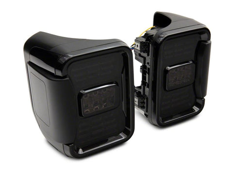 Raxiom 20-23 Jeep Gladiator JT Axial Series LED Tail Lights- Blk Housing (Smoked Lens) - JG10568