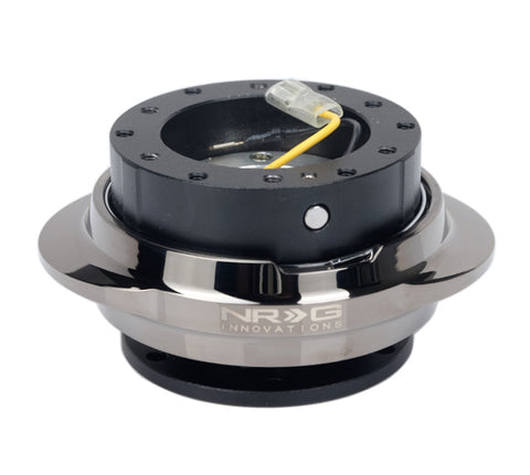 NRG Quick Release Kit - Black Body/ Black Chrome Oval Ring - SRK-220BKC
