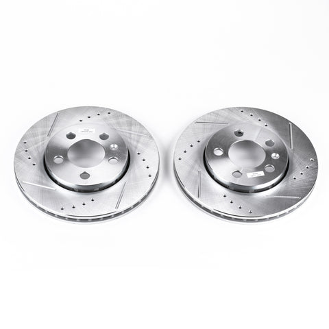 Power Stop 00-06 Audi TT Quattro Rear Evolution Drilled & Slotted Rotors - Pair - EBR647XPR