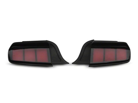 Raxiom 15-23 Ford Mustang Profile LED Tail Lights Gloss Blk Housing- Red Lens - 402182