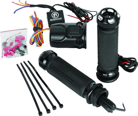 Performance Machine FLTRX TBW Heated Grips Apex - Contrast Cut - 0063-2095-BM