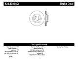 StopTech Subaru 14-18 Forester / 05-14 Legacy / 10-14 Outback Drilled Left Front Cryo Rotor - 128.47024CL