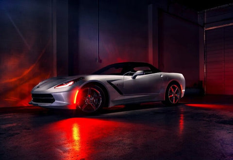 Oracle Chevrolet Corvette C7 Concept Sidemarker Set - Clear - No Paint - 2392-019