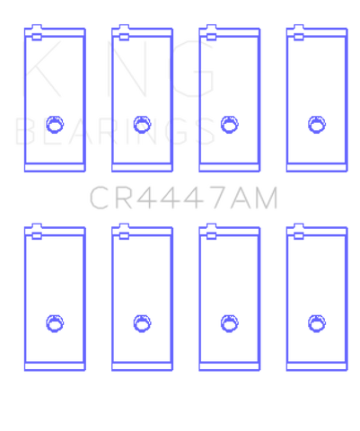 King Engine Bearings Toyota Corolla 1600 (Size 1.5) Connecting Rod Bearing Set - CR4447AM1.5