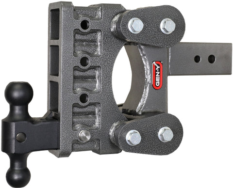 Gen-Y The Boss Torsion-Flex 3in Shank 6in Drop 3.5K TW 32K Hitch w/GH-0161 Dual-Ball - GH-2214