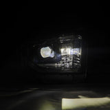 AlphaRex 14-21 Toyota Tundra LUXX-Series LED Proj Headlights Alpha-Blk w/Actv Light & Seq. Sig + DRL - 880836