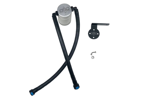 J&amp;L 19-24 Chevrolet Silverado/GMC Sierra 1500 5.3L V8 Driver Side Oil Separator 3.0 - Clear Anod - 3086D-C