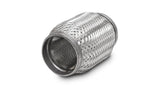 Vibrant SS Flex Coupling with Inner Braid Liner 1.5in inlet/outlet x 6in flex length - 62306