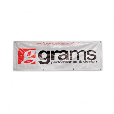 Grams Performance 60in x 20in Vinyl Shop Banner - Silver - 836-99-6002